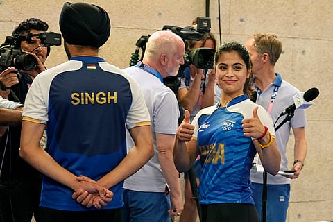 Sarabjot Singh and Manu Bhaker won the bronze medal